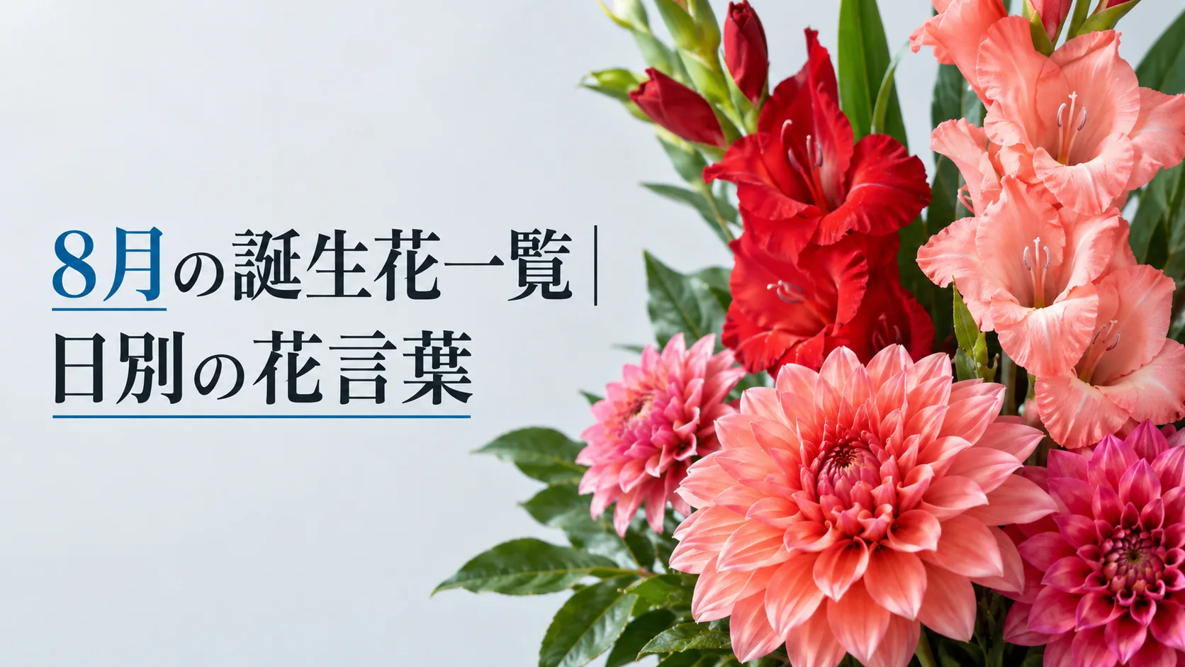 08月の誕生花一覧｜日別の花言葉