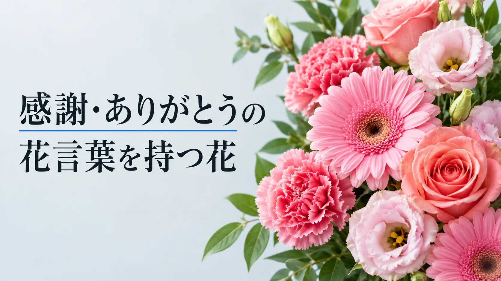 感謝・ありがとうの花言葉を持つ花